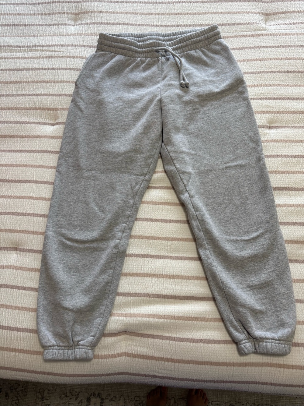 TNA Cozy Fleece Perfect Sweatpants - Heather Chrome